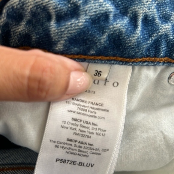 Sandro Paris Embroidered Jeans - Picture 8 of 11